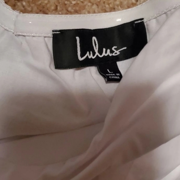 NWT! Lulu's  Puff Sleeve Crop Top - Picture 5 of 6